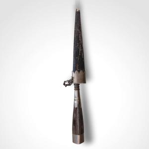 Corsican Stiletto With Sheath, 19th Century.