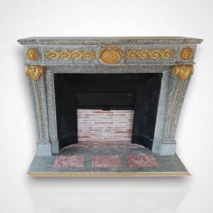 Louis XVI Style Mantel, 19th Century