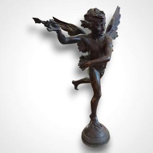 Adolphe Itasse, l'Amour Vainqueur, Bronze, Late 19th Century
