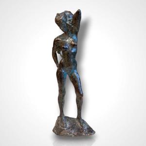 Marie-josèphe Bourron, Female Nude, Bronze, 20th Century