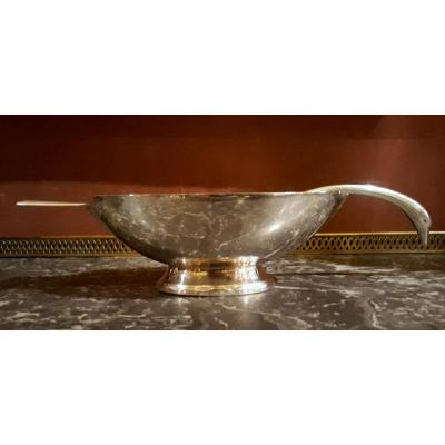 Sauceboat Swan By Christian Fjerdingstad For Gallia Christofle, 1930s