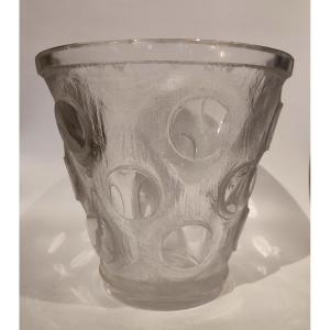 Daum Nancy France, Vase In Pastilles, Art Deco Period