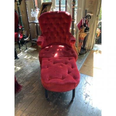 Frivolités Seat With Mechanism, Period 1880