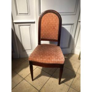 Series Of 6 Mahogany Art Deco Chairs