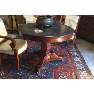 19th Century Empire Mahogany Pedestal Table