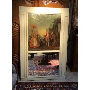 Louis XVI Trumeau "gallant Scene"
