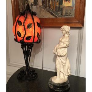 Unsigned Daum Majorelle Mushroom Lamp, Art Nouveau 1900-2000