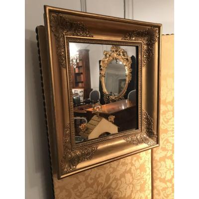 Small Mirror Of Time Empire Golden Wood