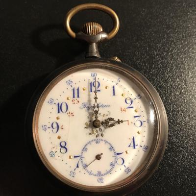 Steel Regulator Watch, Late 19th Century