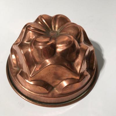 19th Century Alsace Kouglof Mold In Copper