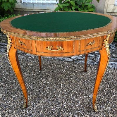 Round Louis XV Style Game Table, 20th Century