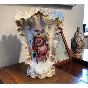 Large Paris Porcelain Vase Louis Philippe Napoleon III