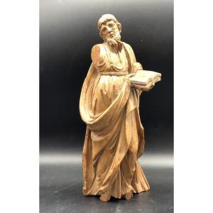 Linden Wood Statuette. Eighteenth Religious Saint