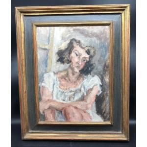 Portrait Of A Woman 20th Pierre Bancharel