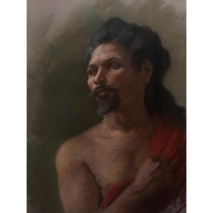 Georges Saint Lanne Portrait Of A Man