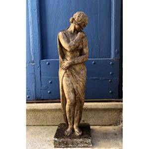 Sculpture Of A Woman In The Antique Style By Marguerite Cousinet