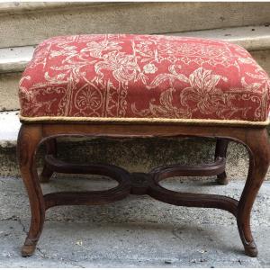 Louis XV Style Oak Stool.