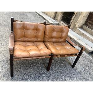 Design Leather Sofa From The 60s