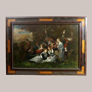 Norbert Goeneutte (1854; 1894) And Workshop. Lunch On The Grass Around 1880