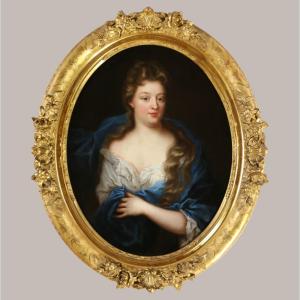 Pierre Mignard (1612-1695) And Workshop. Portrait Of A Lady Of Quality Circa 1680.