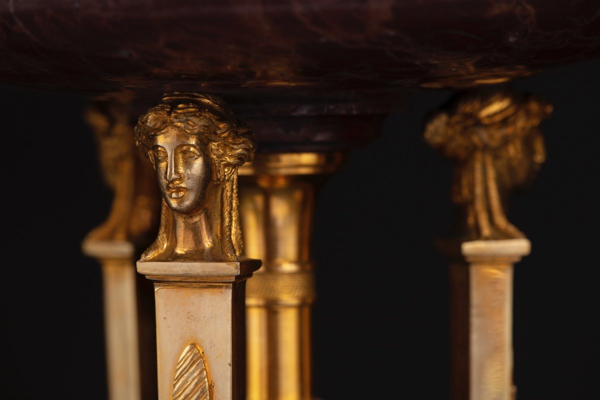 Coppia di atheniennes con bronzi dorati e cesellati -photo-4