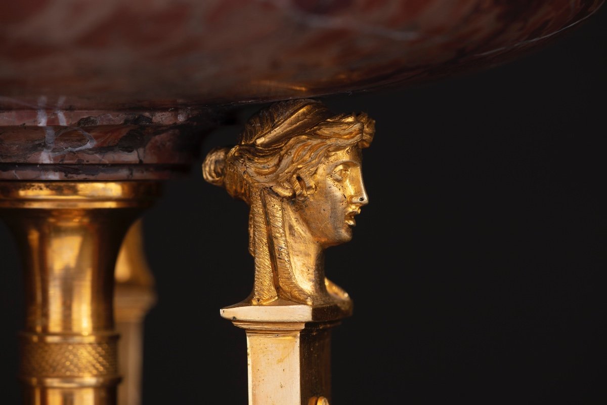 Coppia di atheniennes con bronzi dorati e cesellati -photo-3