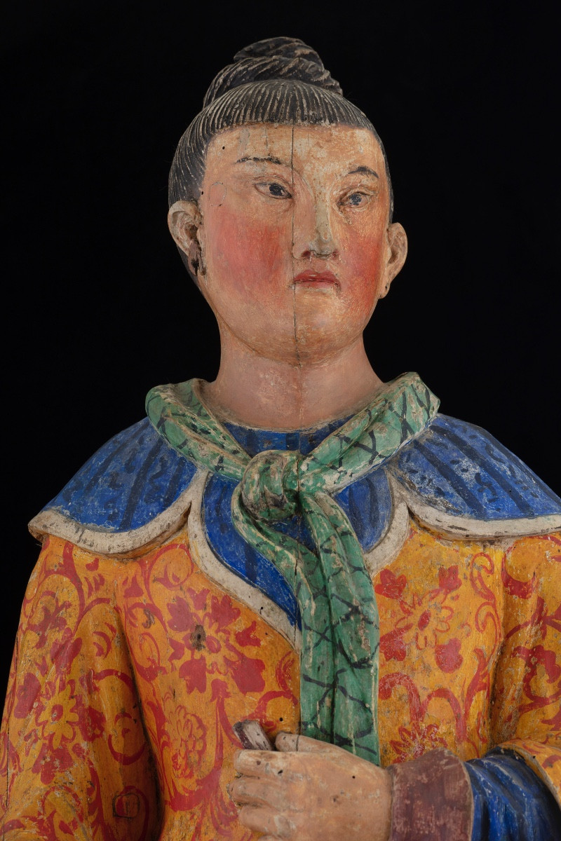 Coppia di figure cinesi di manifattura piemontese-photo-2