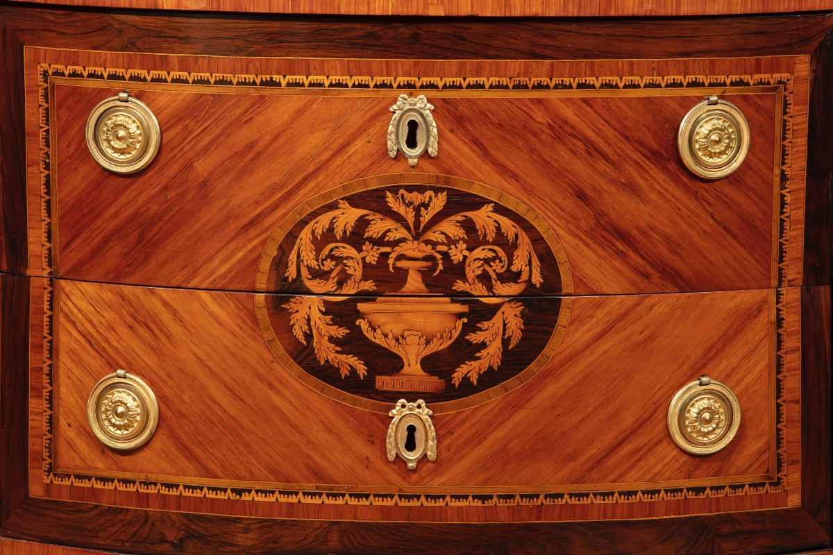 Coppia di commodes a demilune lombarde-photo-4