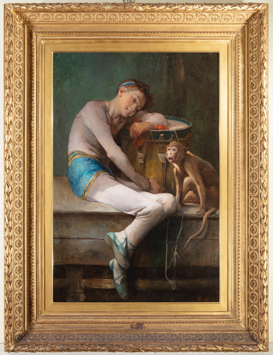 Dipinto di Francois Reynaud (Marsiglia 1825 – Parigi 1909), “Dopo lo spettacolo”