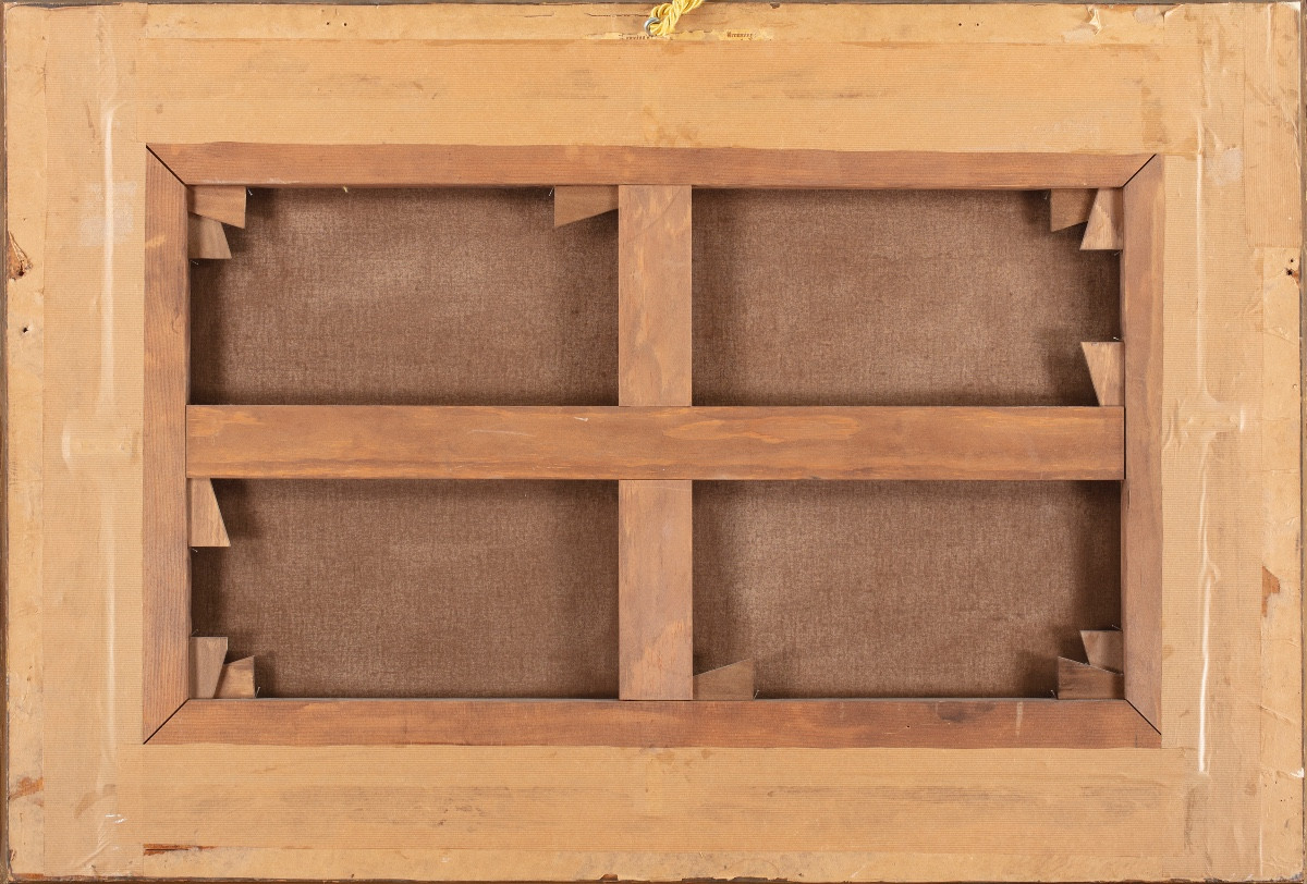 Dipinto di Massimo Gallelli (Cremona 1863-San Remo 1956), La suonatrice di Cetra-photo-2