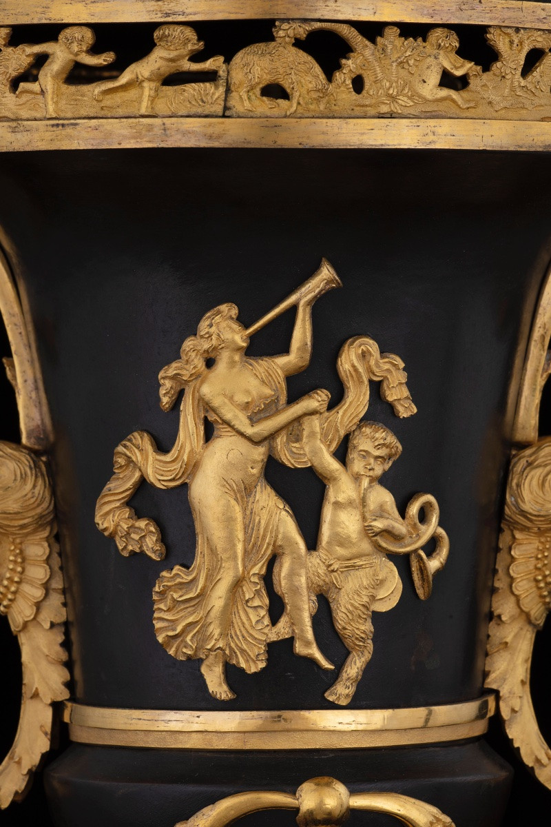 Importante vaso in bronzo, Russia, inizio del XIX secolo-photo-3