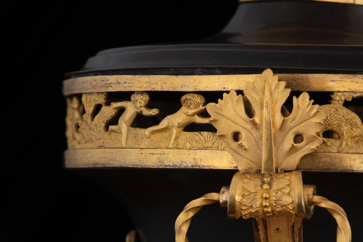 Importante vaso in bronzo, Russia, inizio del XIX secolo-photo-3