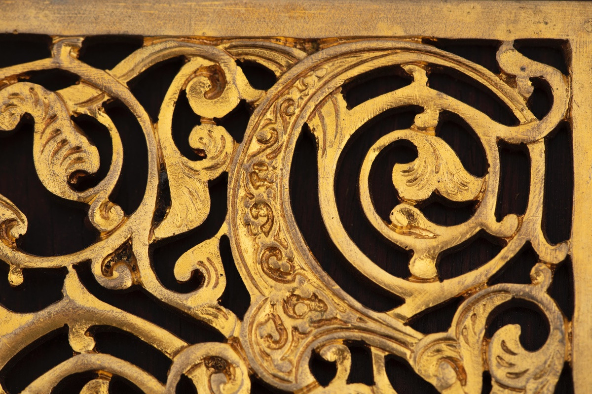 Émile Guillemin (1841-1907), “Profilo di donna orientale in bronzo con patina e smalti”-photo-2