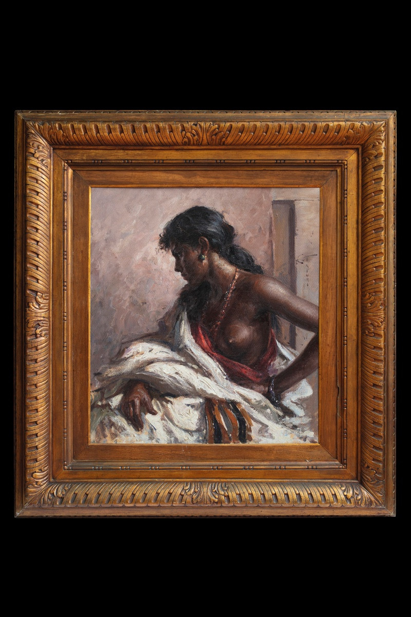 Clemente Tafuri (Salerno 1903-Genova 1971) – “Chiromante africana”, prima metà del XX secolo.