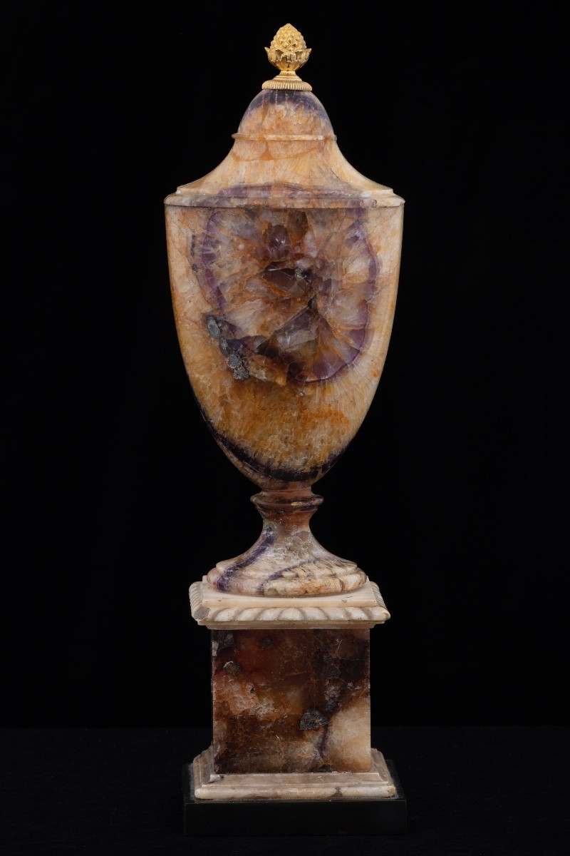 Collezione di quattro vasi in Blue John, inizio del XIX secolo.-photo-4