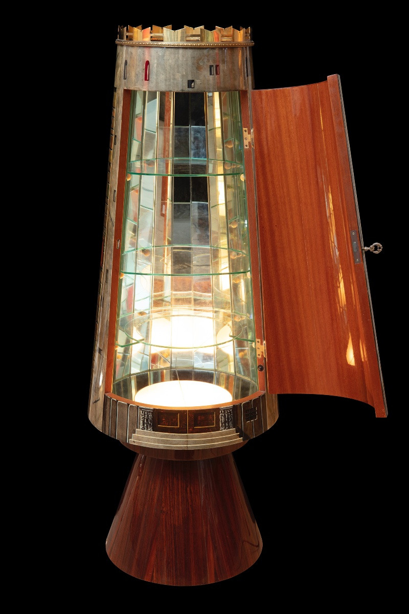 Mobile bar e portaghiaccio di Aldo Tura (Milano 1909-1963)-photo-4