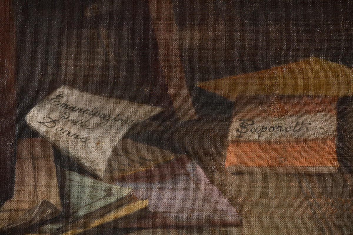 Dipinto di Pietro Saporetti (1832-1893), "Emancipazione della donna"-photo-3