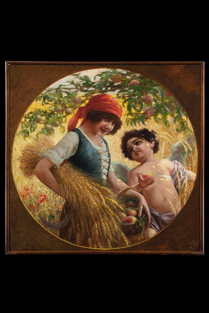 Carlo Grossi (Carpi 1857 – Milano 1931), “Le quattro stagioni”, -photo-2