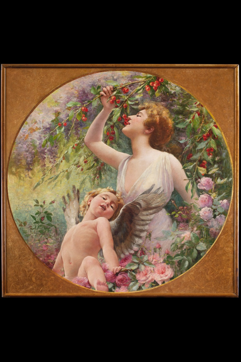 Carlo Grossi (Carpi 1857 – Milano 1931), “Le quattro stagioni”, 