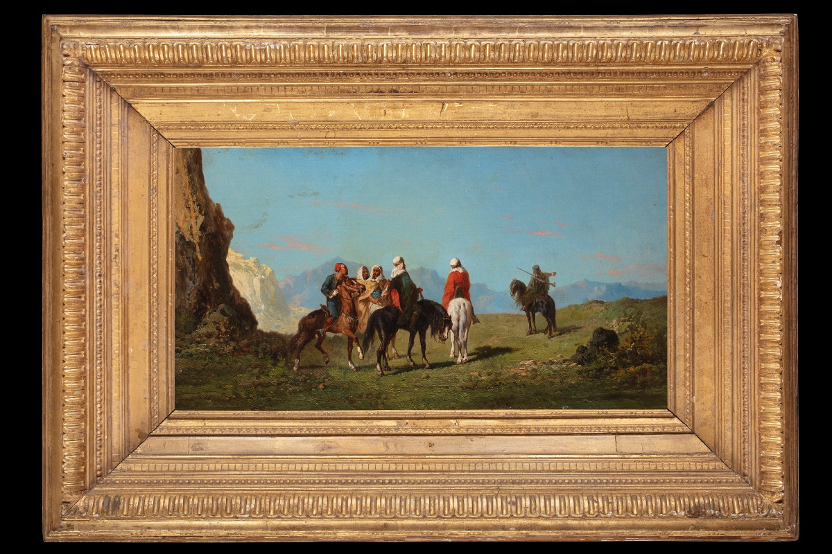 Eugène Fromentin (La Rochelle 1820 – 1876), “Guerrieri berberi”