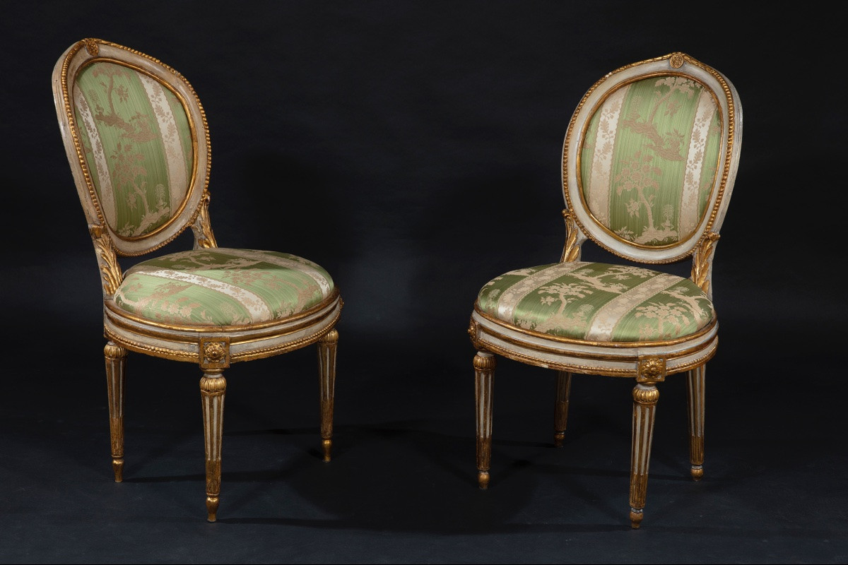 Suite da salotto lombarda Luigi XVI-photo-2