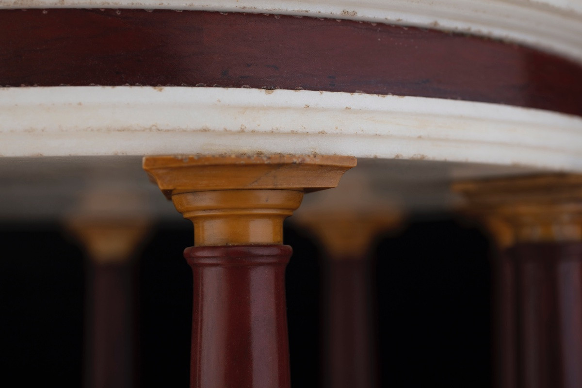 Tempietto neoclassico in pregiati marmi colorati, seconda metà del XIX secolo-photo-5