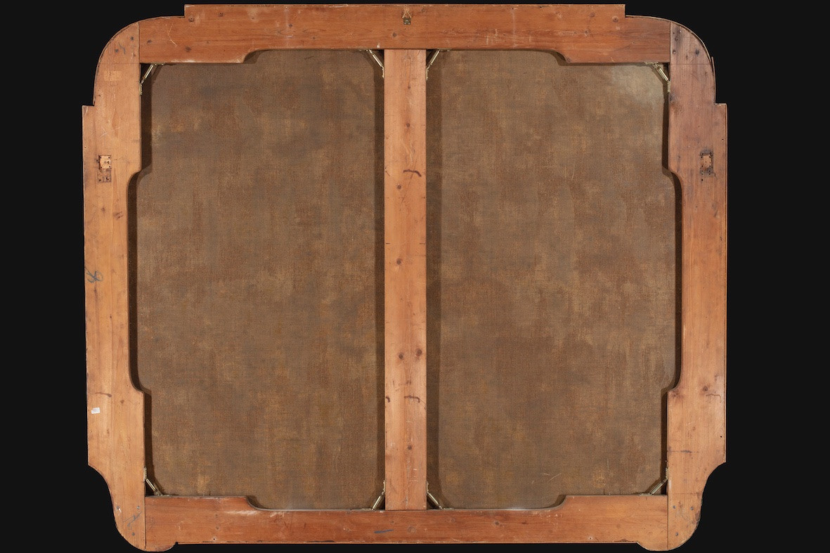 Scuola veneta, Coppia di dipinti olio su tela mistilinea, seconda metà del XVIII secolo. -photo-6