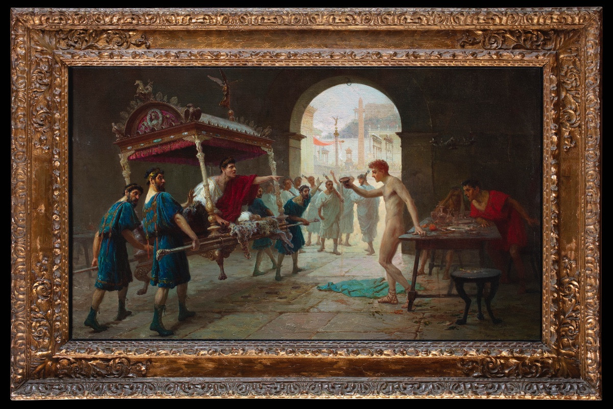 Ettore Forti, Scena pompeiana, seconda metà del XIX secolo