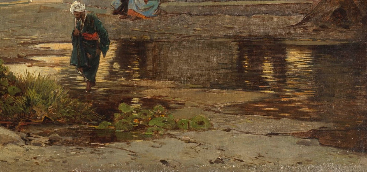 Hermann Corrodi, “Il Sabil Qaitbay sulla spianata della Cupola della Roccia, Gerusalemme"-photo-2