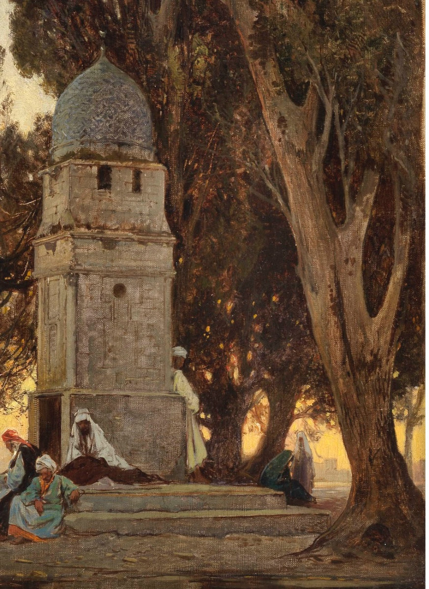 Hermann Corrodi, “Il Sabil Qaitbay sulla spianata della Cupola della Roccia, Gerusalemme"-photo-3