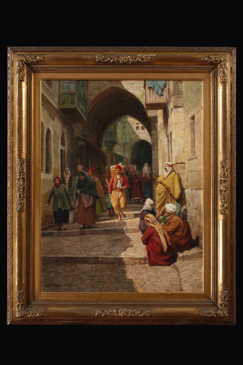 Giuseppe Gheduzzi (1889 – 1957), Scena orientalista