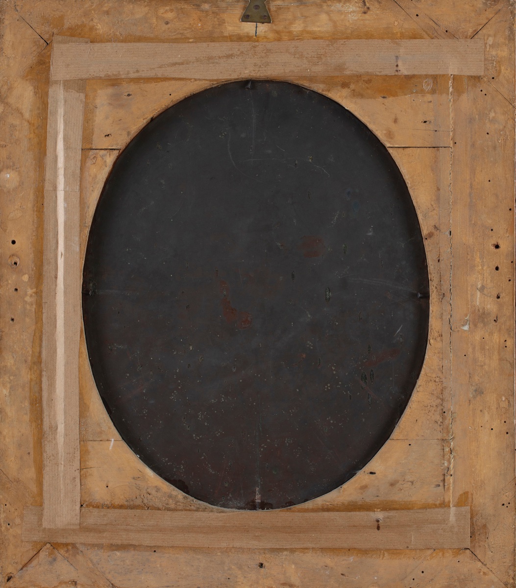 Dipinto religioso raffigurante “Vergine Maria in contemplazione“, Italia,  XIX secolo-photo-2