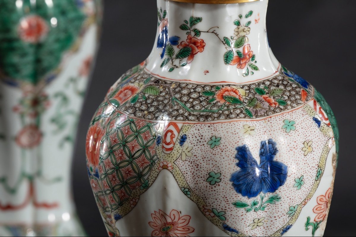 Paire De Vases De Famille Vert Chinois-photo-7