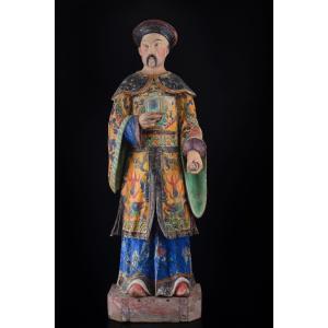 Coppia di figure cinesi di manifattura piemontese